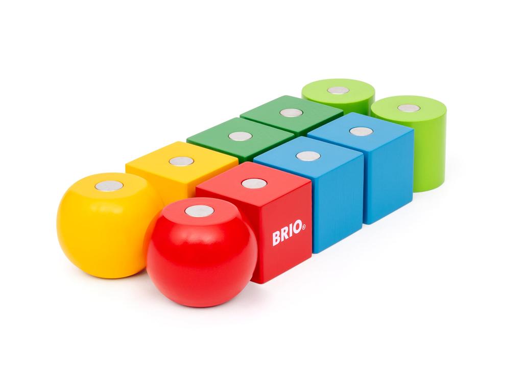 BRIO Magnetic Color Blocks 30435 (Building Blocks) for Ages 12 Months and Up