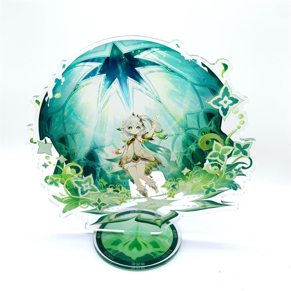 Anime Figure Genshin Impact Furina Arlecchino Xiao Yae Miko Yelan Acrylic Stand Model Board Desk Decor Standing Sign Fans Present