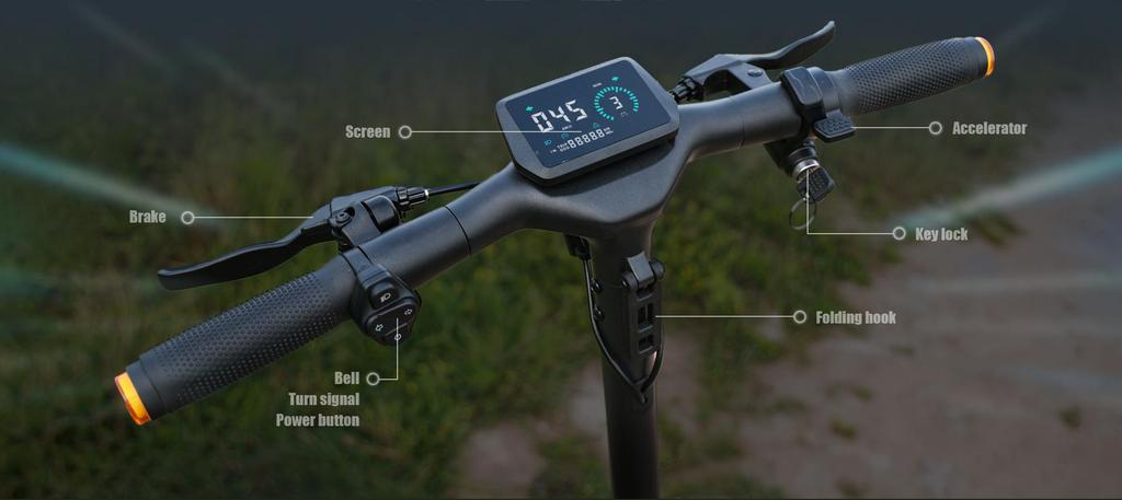 KuKirin A1 Electric Scooter - 45km/h Max Speed, 45km Range, 800W Motor, 10" Vacuum Tires, Foldable Design for Urban Commuting