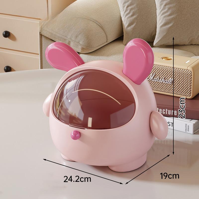 

Это милое бытовое мусорное ведро с крышкой, большой вместимости, мини, высокочувствительное и многофункциональное для офиса. 24.2*19*23cm розы красного/розовый