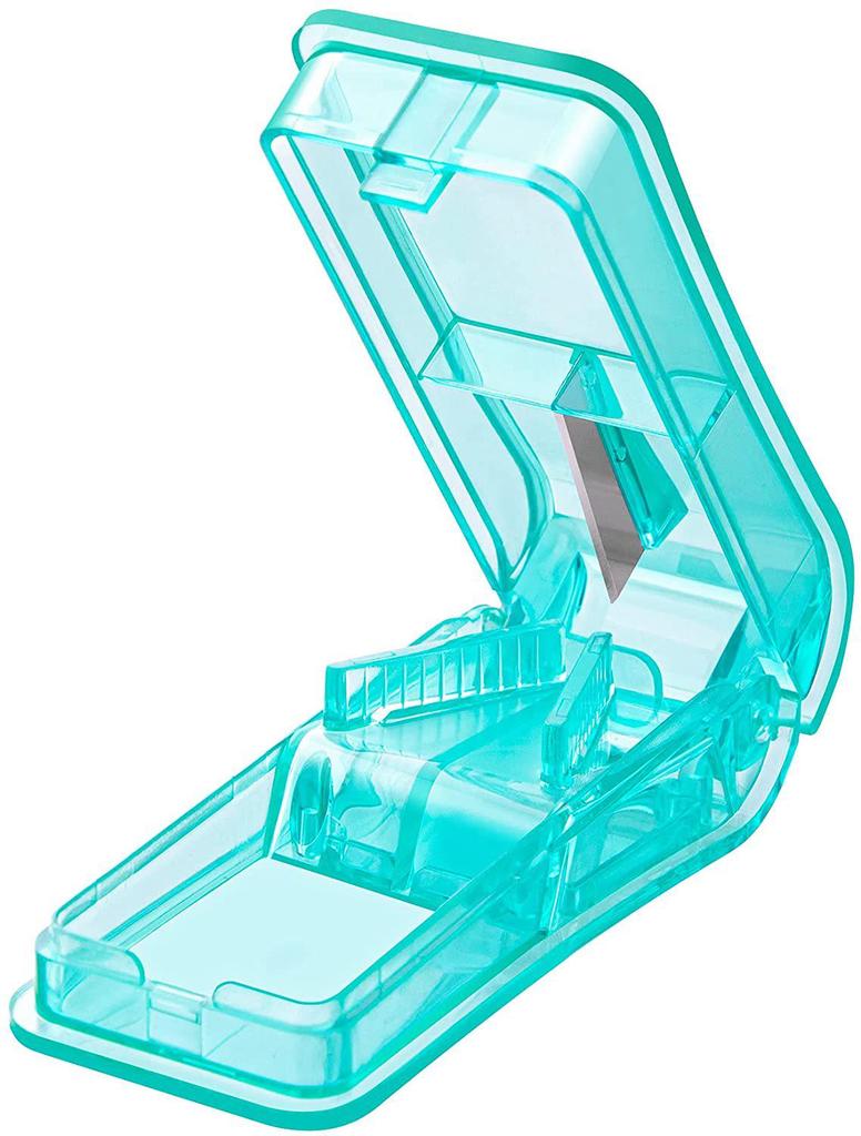 Tablettenschneider & Aufbewahrung: Reisefertiger, praktischer Zwei-in-Eins-Tablettenteiler