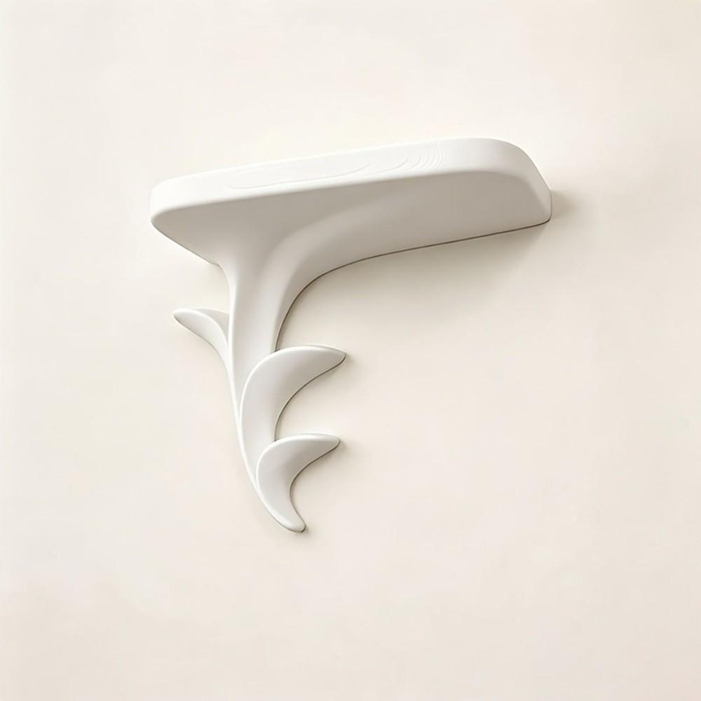 Stile Vegetale Germoglio a Forma di Scaffale da Parete Galleggiante Plastica Stabile Supporto Espositore per Piante Verdi Stampato 3D Irregolare Artistico