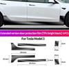For Tesla Model 3 Model Y Car Rear Door Triangle Pre-cut Anti-Scratch Protective Film Refit Accessories TPU Transparent Sticker