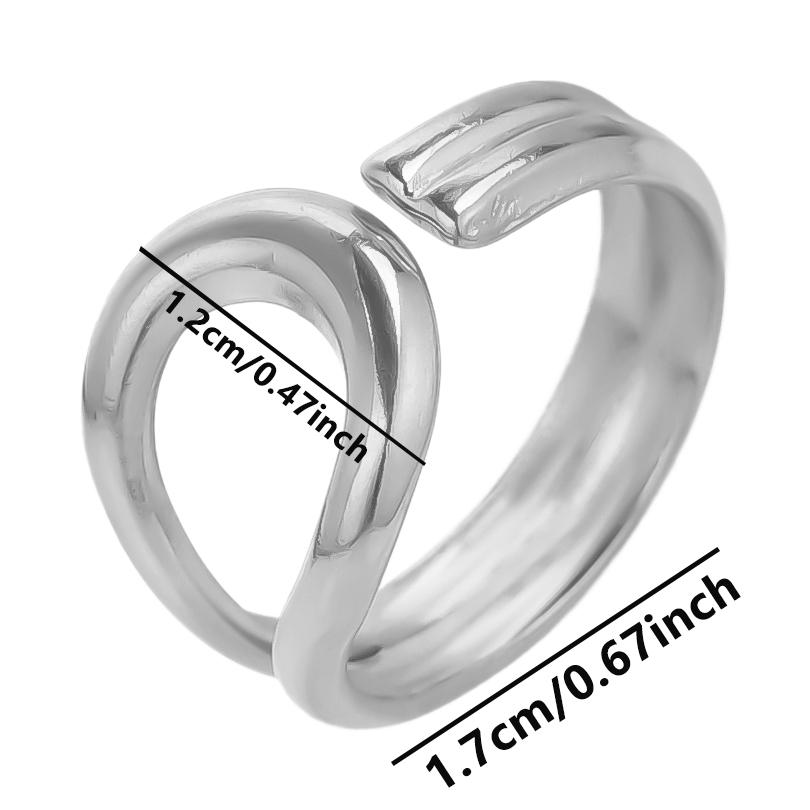 1/5pcs Silver Color Snake Beads Round Heart Stainless Steel Rings For Women Men Accessories Vintage Jewelry Finger Ring Anillos