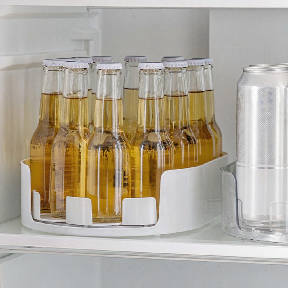 Kitchen Drinks Seasoning Storage Shelf Rotatable Fridge Storage Box Turntable Organizer for Home Cabinet Counter Bedroom Dining