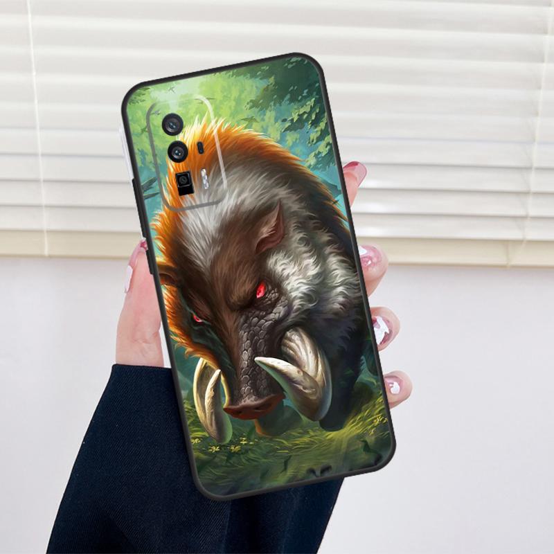 Wild Boar Cover For Xiaomi 13 14 15 Ultra 11T 12T 13T 14T Pro POCO X7 Pro X3 X5 X6 M6 F5 F6 Pro Case