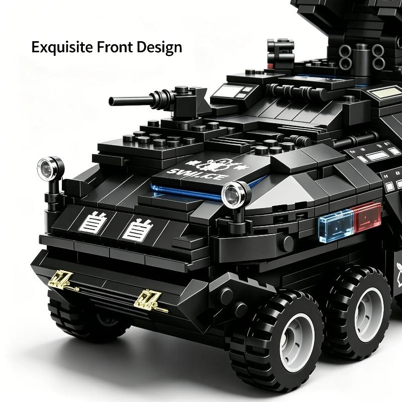 Special Police Vehicle Building Blocks, Police Assembly Model Set, Military Theme, Urban Police Series