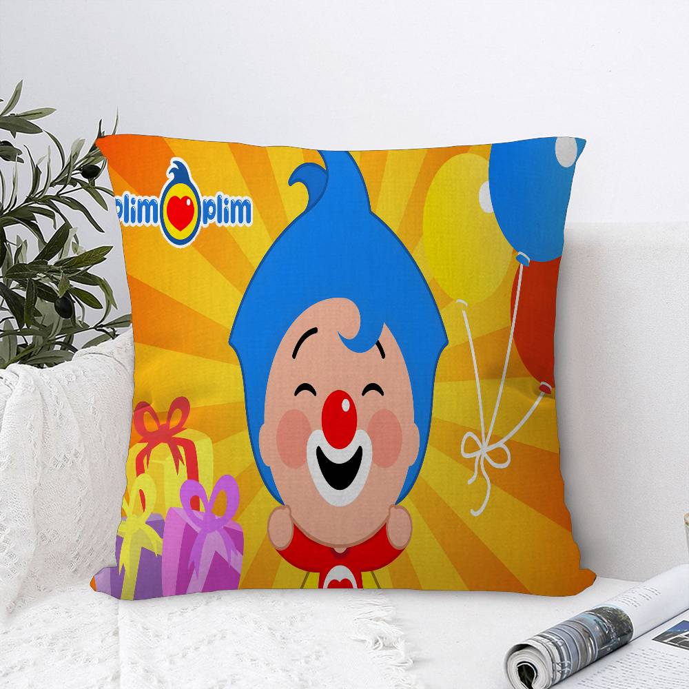 

Plim Plim Pillow Gift Home Office Decoration Bedroom Sofa Car Cushion Cover Case 45x45 16x16Inch