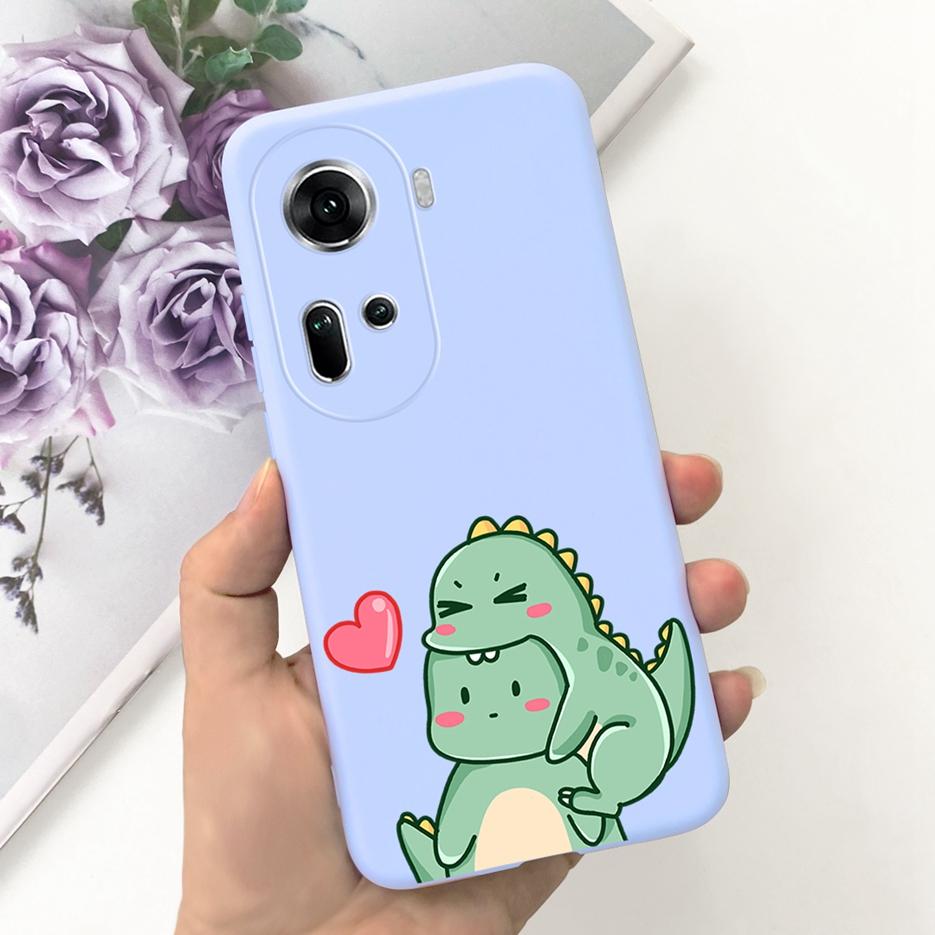 For Oppo Reno 11 5G Case CPH2599 Cute Fashion Painted Cover Soft Silicone Phone Case For Oppo Reno11 Pro Reno 11F Reno11 F Shell