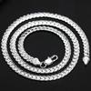 Copper 8/16/18/20/22/24 Inch 6mm Side Chain Necklace Bracelet For Woman Men Fashion Charm Wedding Jewelry