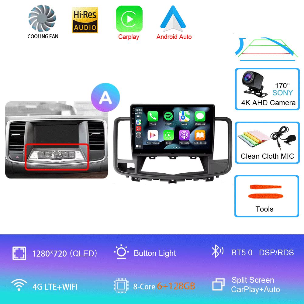 Android 14 Car Radio For Nissan Teana J32 2008 - 2013 Multimedia Video Player Navigation stereo GPS