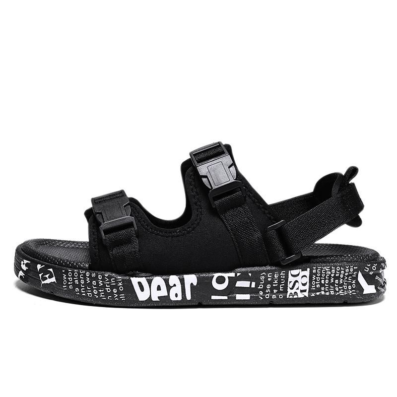 

Тапочки мужские домашние мужские повседневные сандалии износостойкие популярные модели модные тапочки мужские противоскользящие индивидуальная мужская обувь 44 черный белый