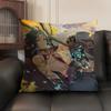 Xiao Genshin Impact Cushion Cover Natural Linen Organic Fabric Double-Sided Printing Sofa Home Decor Gift Pillow Case