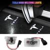 2pcs Car Led Courtesy Door Logo Projector Lamp For Model Y Model 3 Model S Model X