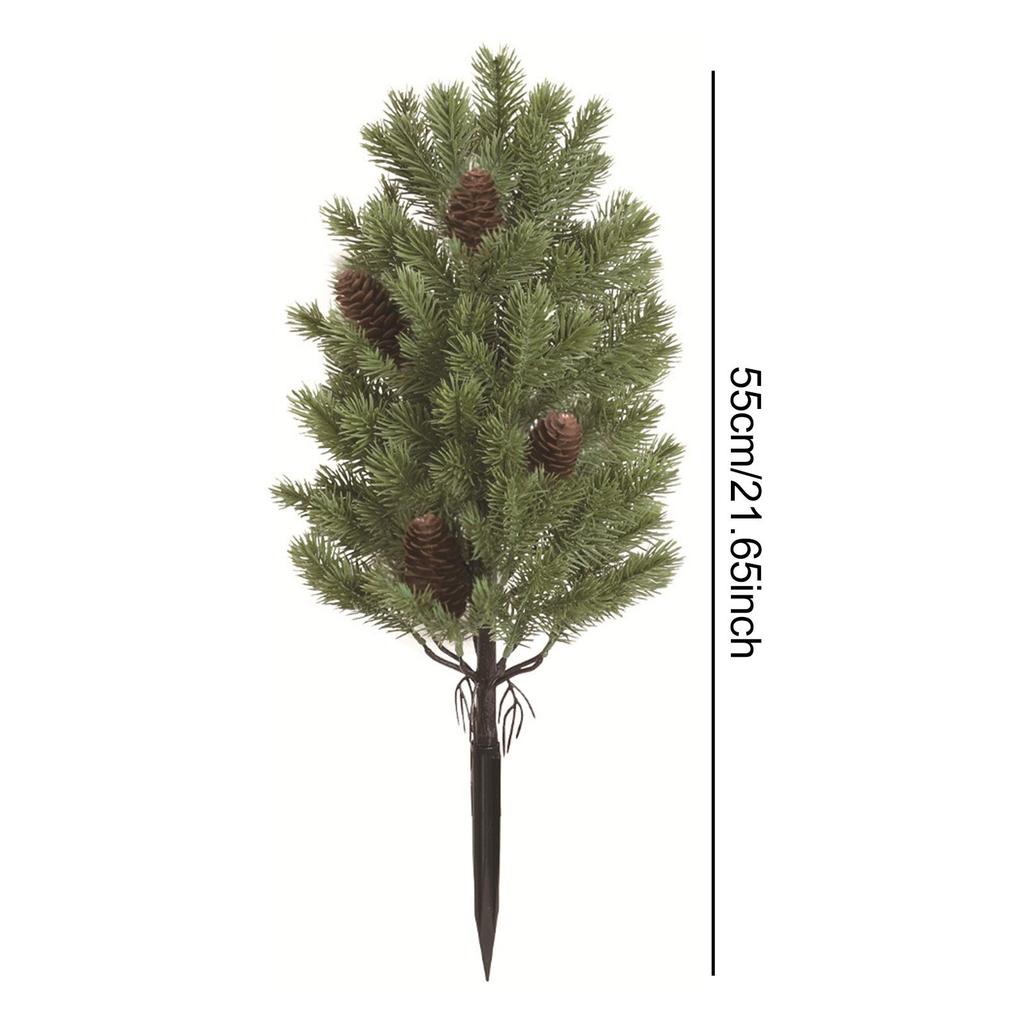 Artificial Christmas Tree Branch Topiary Tree Lifelike Fairy Garden Accessories Decoration Garden Stake for Patio Wedding
