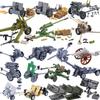 WWII Military Soviet German Cannon Building Block Set Soldier Vehicles Artillery Bunker Figure Weapon Accessories Toy Boy Gift Present K038
