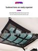 Car Supplies Roof Net Double Zipper Storage Organizer Bag