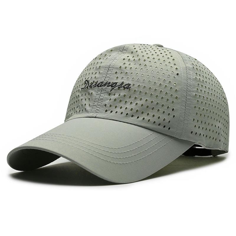Summer Breathable Baseball Cap Men Sunscreen Sun Hat Embroidered Letter Quick-Drying Cap