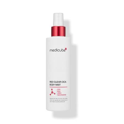 Cica mgiełka do ciała na trądzik (200 ml) – Czerwony Przezroczysty Spray na Plecy i Klatkę Piersiową z Kwasem Salicylowym i Niacynamidem