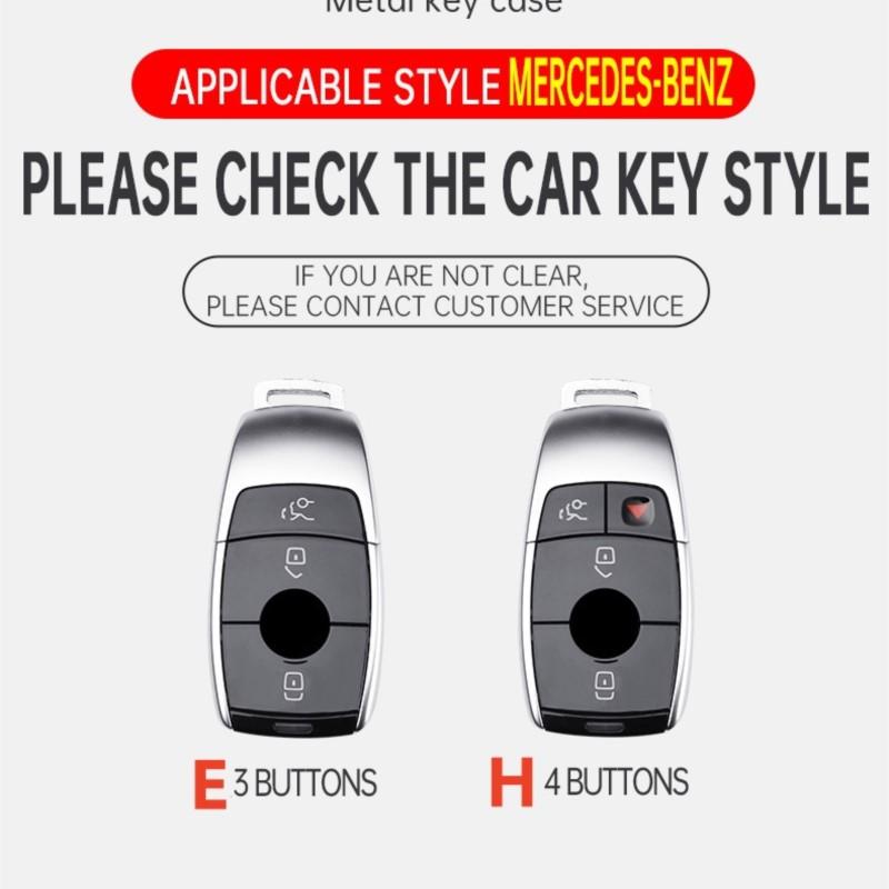 FSI1  Car Key Case Cover Holder Shell For Mercedes Benz AMG A B C E S Class W204 W205 W212 W213 W176 GLC CLE CLA GLB GLC GLS W177 W222