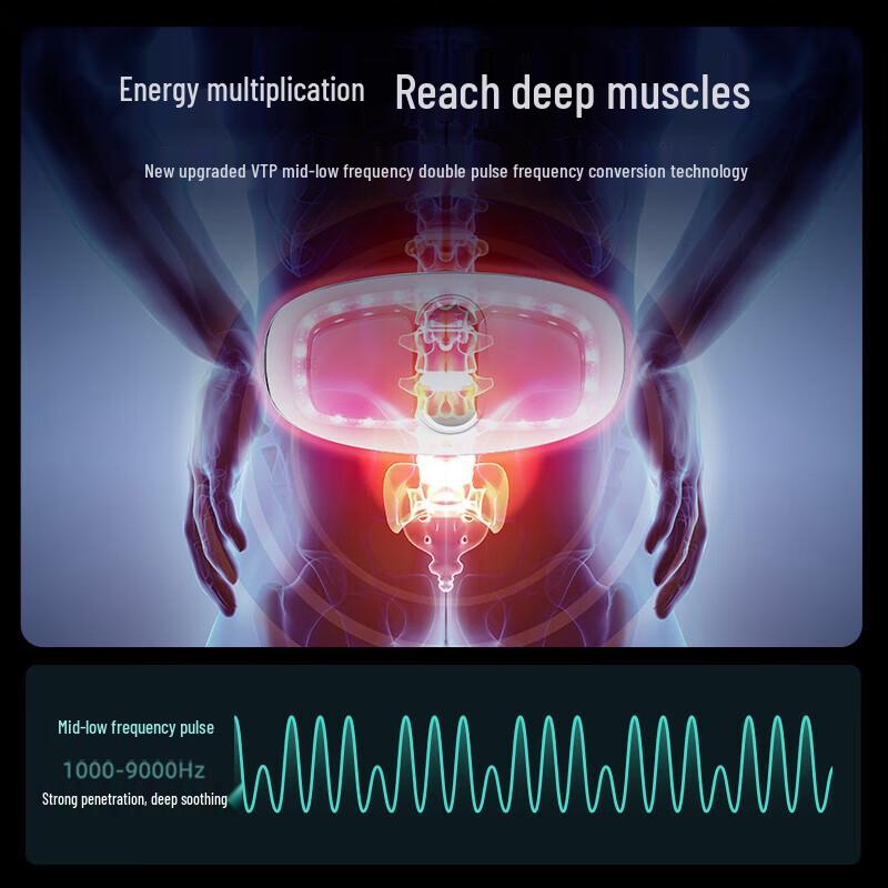 Pangao Waist Massager with Red Light & Moxibustion CN Plug (adapter Included)