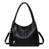 Women PU Leather Hobo Shoulder Bag Removable Crossbody Strap Large Capacity Soft Tote Bag Casual Multi‑pocket Handbag For Work Shopping Daily