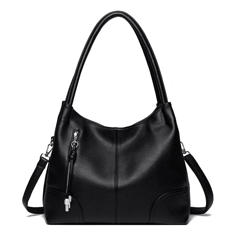Women PU Leather Hobo Shoulder Bag Removable Crossbody Strap Large Capacity Soft Tote Bag Casual Multi‑pocket Handbag For Work Shopping Daily