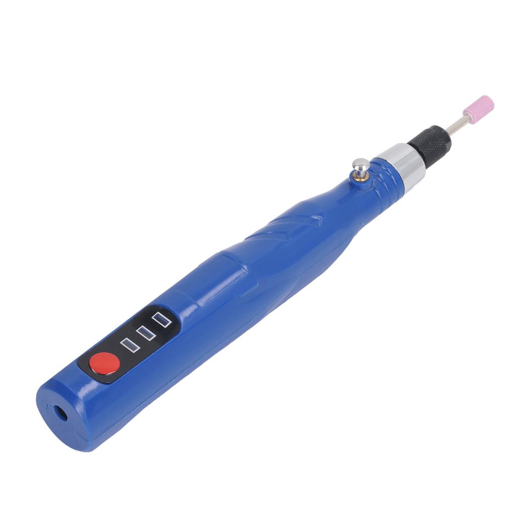 Electric Grinding Pen Polishing Kit Mini USB Charging Portable Cordless Rotary Tool 30W Blue