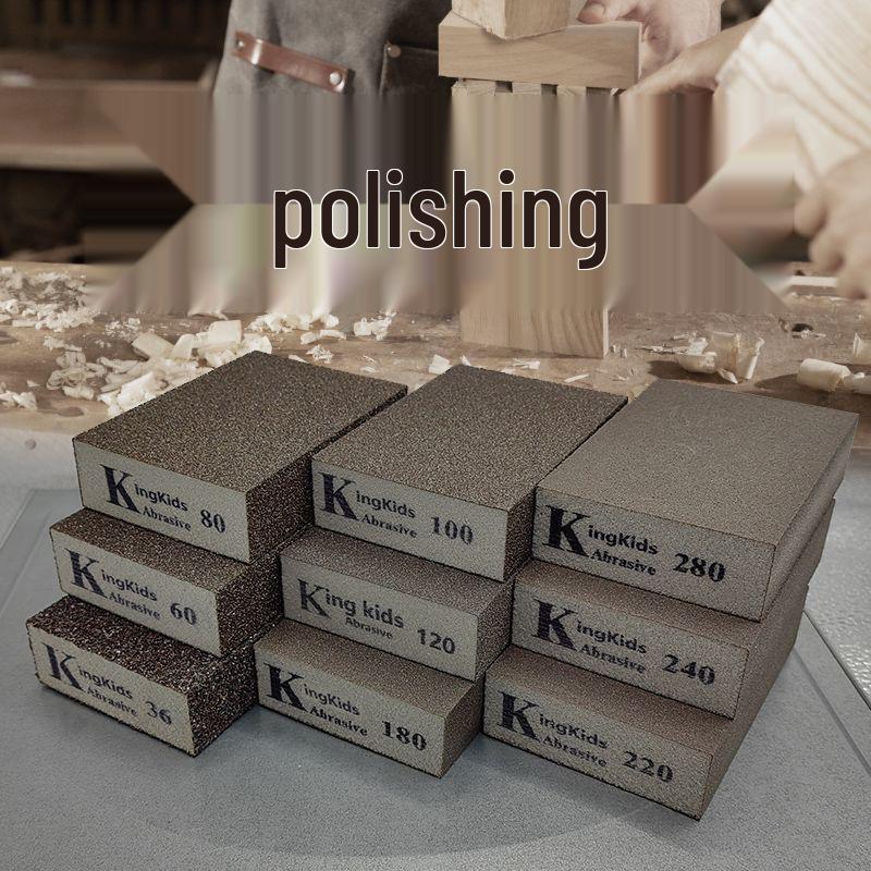 Sponge Sanding Block for Grout, Paint, and Rust Removal; Perfect for Walls, Woodworking, and Model Lines.