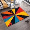 Colorful Abstract Geometric Carpet with Splatter Art Design Suitable for use as an anti-slip for living room bedroom sofas