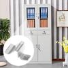 10Pcs Metal Cabinet Shelf Clips 8Mm U Shape Adjustable Brackets for Office Archive Shelves Glass Wood Partition Support