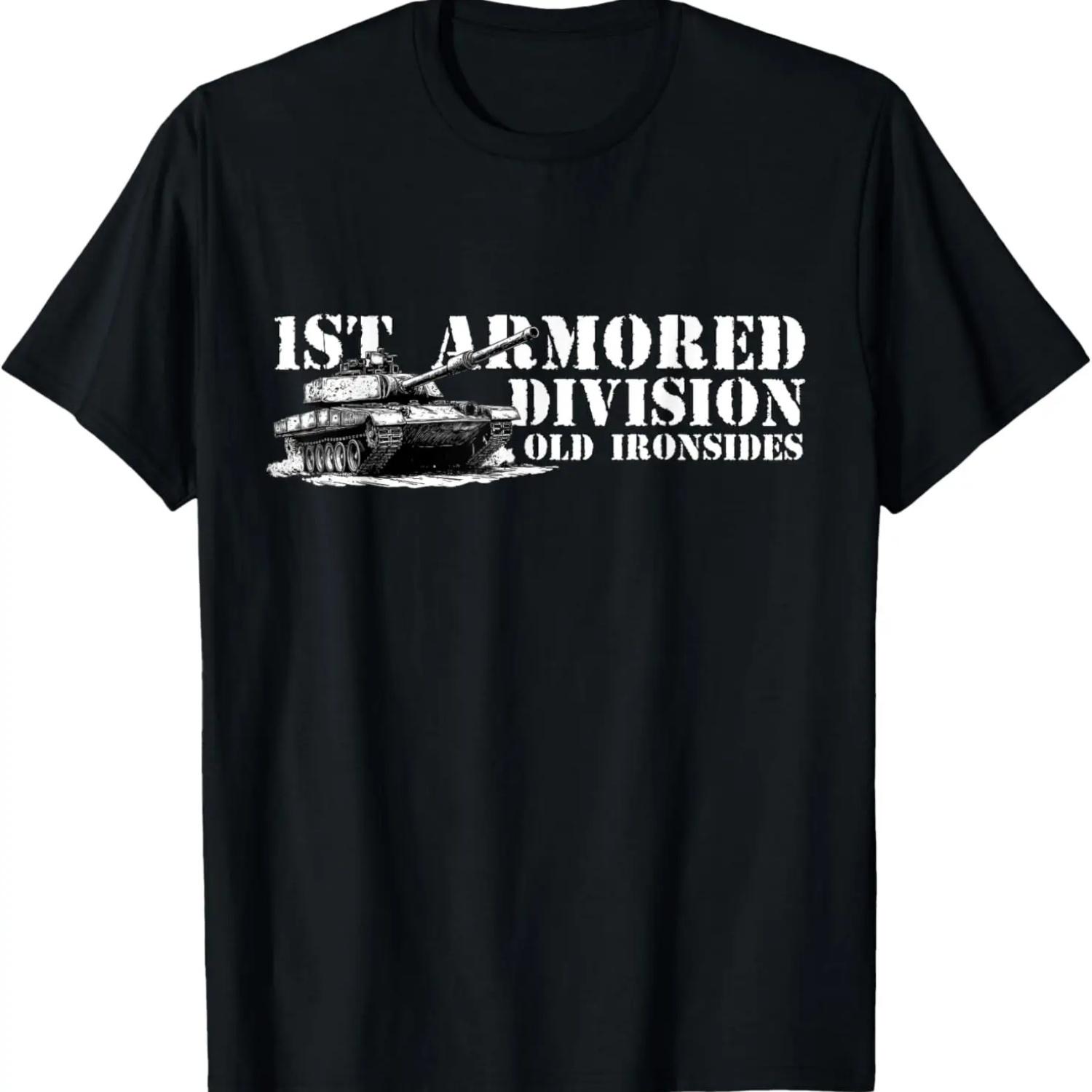 

1st Armored Division Old Ironside Fort Bliss Texas Patriotic T-Shirt S чёрный