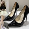 New Classic Women's Shoes Fashionable Thin Heel Pointed 12CM High Heels with Multiple Colors Nightclub Shallow Mouth High Heels