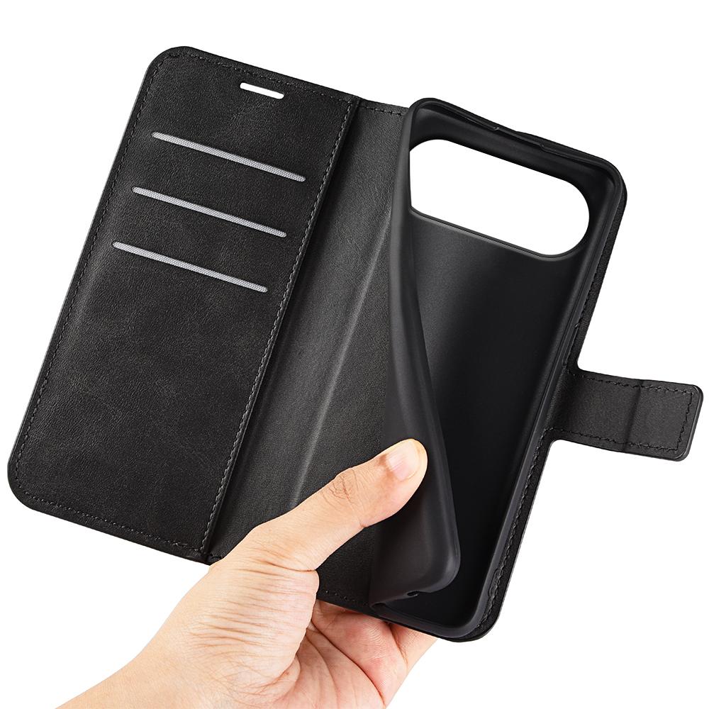 For Honor 500 5G Stand Case Anti-Scratch Calf Texture Leather Phone Cover