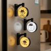 Round Cat Fridge Magnet Light Up Cat Coffee Light Sign New Light Sign  Refrigerator Decoration
