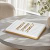 Soft PU Jewelry Display Tray Sleek Rectangular with Raised Border