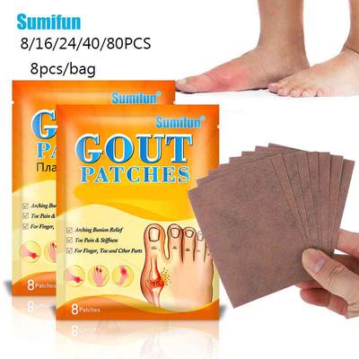 Sumifun 8pcs/bag Gout Patch Hand and Foot Pain Relief Plaster Patch