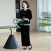Elegant Autumn Two-Piece Suit for Stylish Middle-Aged & Elderly Women