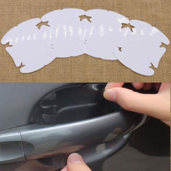 4x Car Universal Door Handle Scratch Protector Invisible Clear Guard Film Sheet