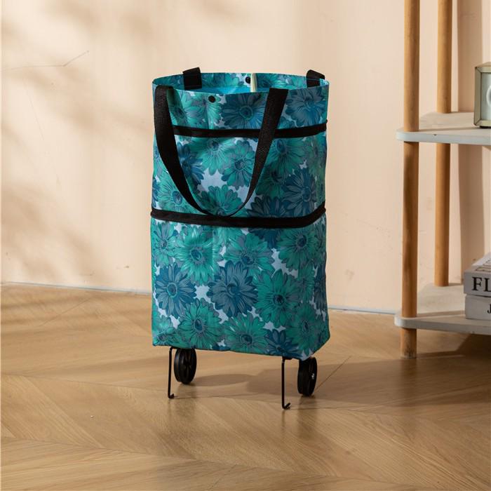 Waterproof Foldable Shopping Trolley: Portable Handcart & Internet Celebrity Design