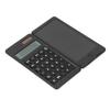 Office Desk Calcultor Solar Powered Multifunctional Pocket Desktop Calculator with Writing Tablet Black