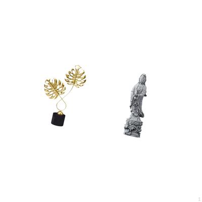 Figurine Sculpture And Guan Yin Stone Statue Collectible Ornament for Indoor Desk Cabinet Hallway