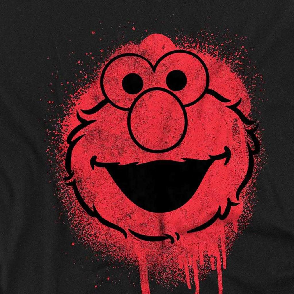 Sesame Street Unisex Adult Elmo Graffiti T-Shirt