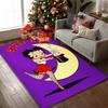 1pc Office Carpet, Betty Boop Chair Rug, Living Room Printed Area Rug, Home Chair Floor Mat