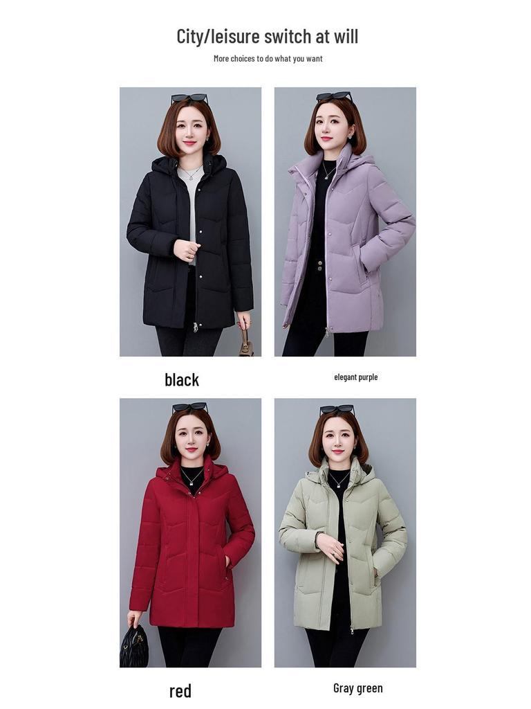 Women's Winter 2025 Thickened Down Jacket - Little Fragrance Style Trend