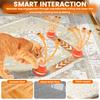Interactive Dog Toy 3 Modes Automatic Rolling Moving Dog Toy with Rope Multi-role Rechargeable Squeaky Dog Ball Toy Pet Supplies