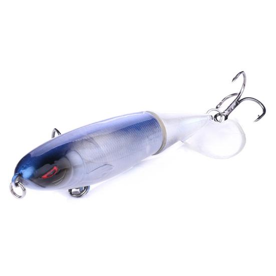 MUQZI Sports Accessory 10cm 13g Propeller Rotating Tail Simulation Fish Fishing Bait Lure with Hook