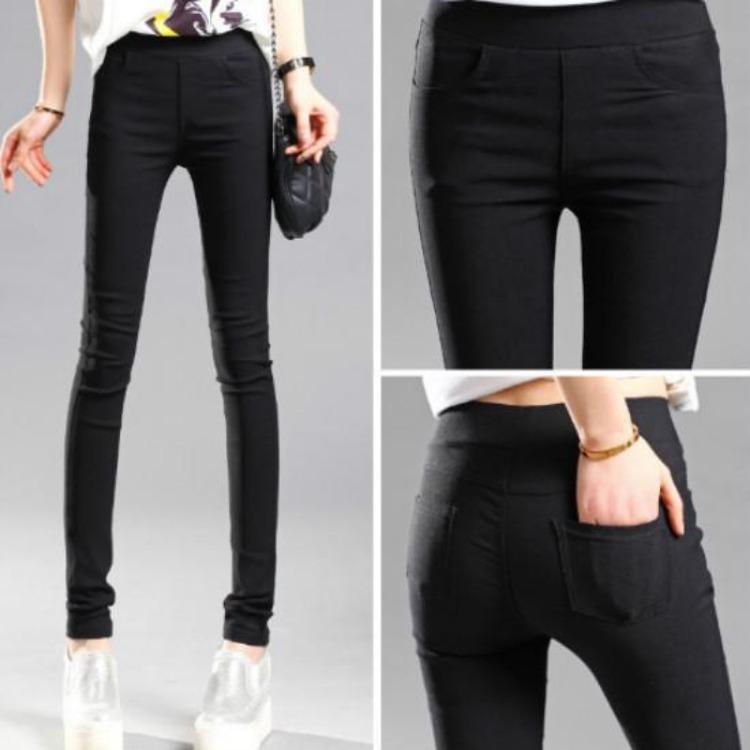 Skinny Leggings for Women Stretch Pencil Pants Slim Fit Elastic Casual