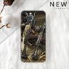 AK47 Handgun Gun Bullets Funda Case para Apple iPhone 14 11 13 12 Pro 7 XR X XS Max 8 Plus 6 6S 14Pro Preto Soft Phone Shell