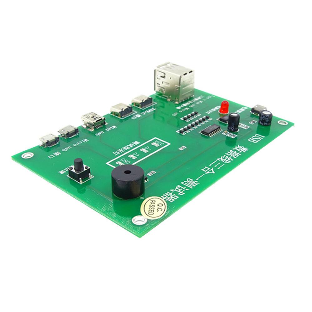USB cable Tester, charging cable testing card, type-C, mini usb, micro pcb board, data cable testing card
